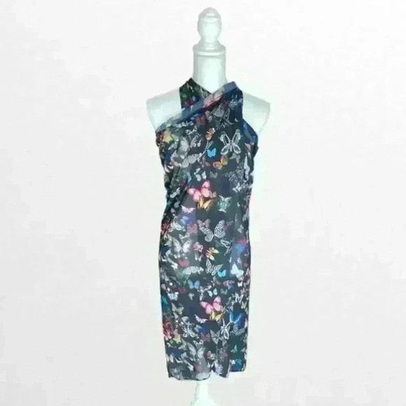 Christian Lacroix x Swiminista Butterfly Parade Superb Long Sarong NWT - Picture 2 of 6